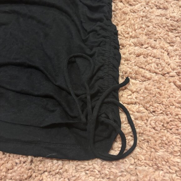 NWT Loft Side Tie Linen Blend Tank Top Womens Sz S Black Classy Chic Sleeveless - Picture 6 of 10